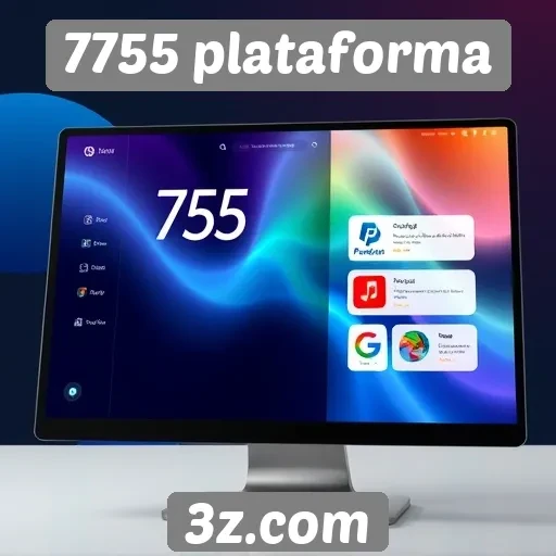 Interface de usuário da 7755 plataforma em destaque